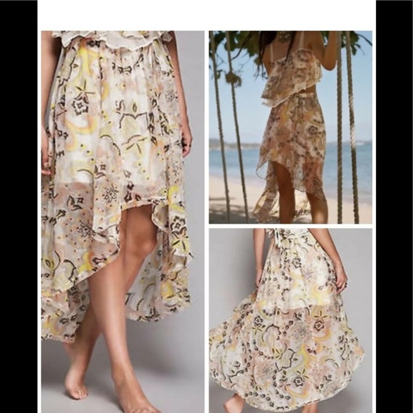 SALE Free People NWOT XS falling skies floral skirt - Picture 3 of 9